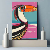 Painting by Numbers Flying Red Parrot Polygon Shipping from DE